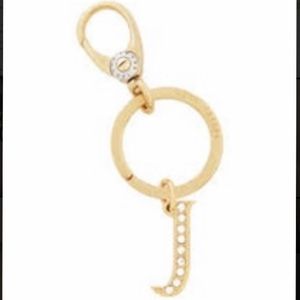 Henri Bendel Monogram Letter J Keychain